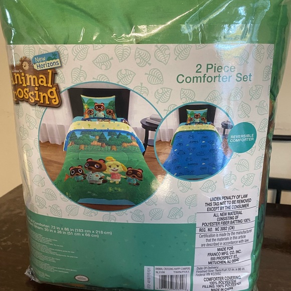 Animal Crossing Comforter and Sham Set, Twin/Full New - Picture 9 of 12